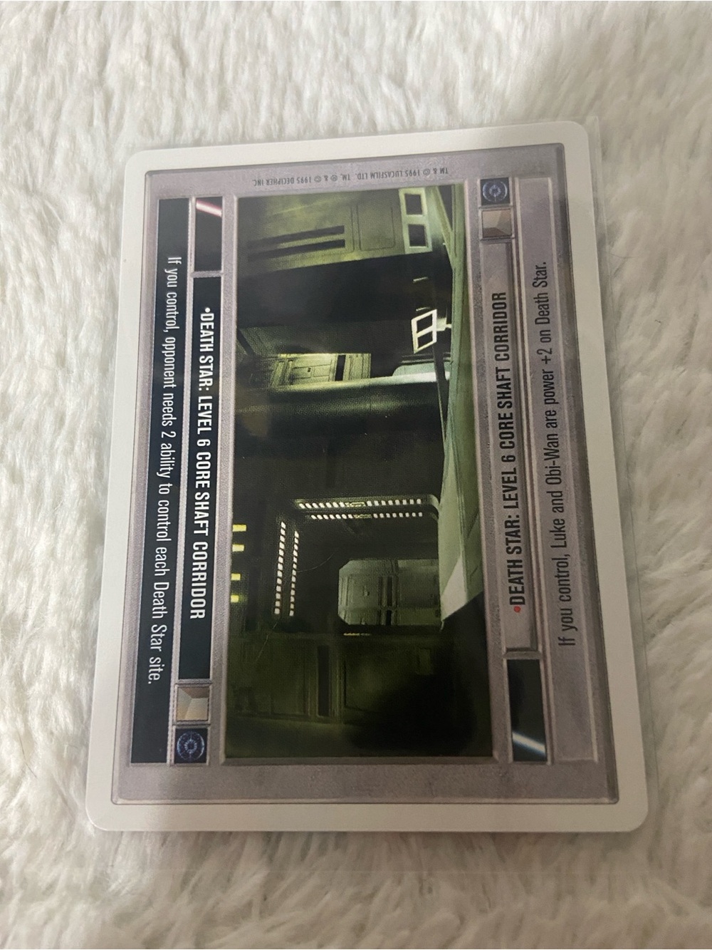 Star Wars Custom Game Card - Death Star Corridor Scene (Green)